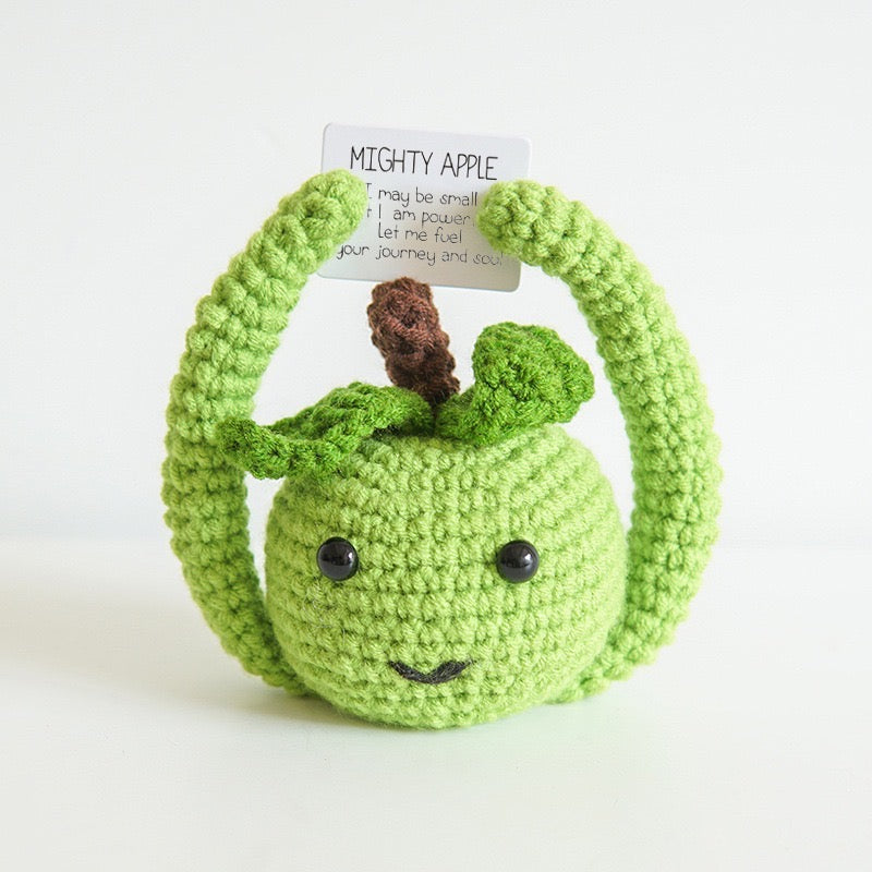 Crochet Amigurumi, Positive Potato/Cucumber/Mushroom/Apple/Lemon/Avocado