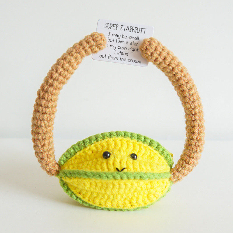 Crochet Amigurumi, Positive Potato/Cucumber/Mushroom/Apple/Lemon/Avocado