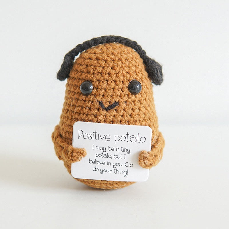 Crochet Amigurumi, Positive Potato/Cucumber/Mushroom/Apple/Lemon/Avocado