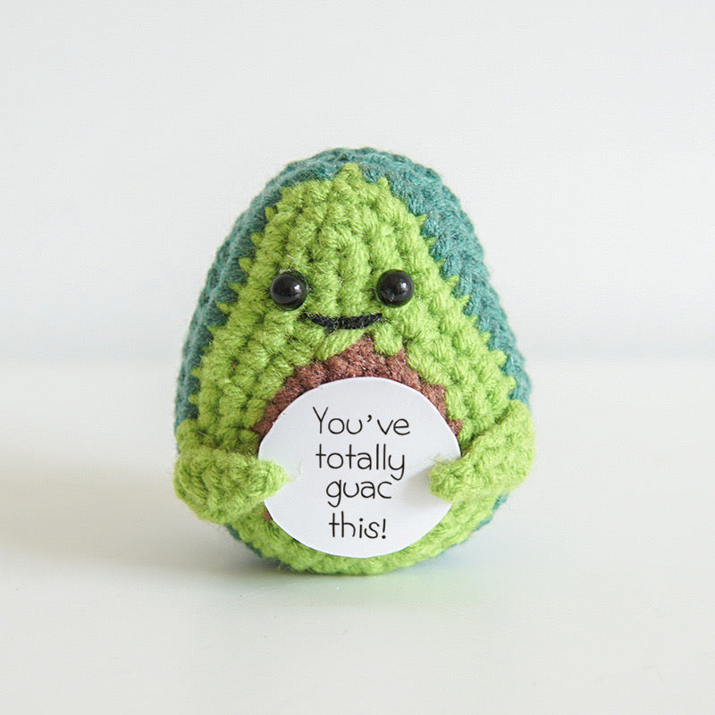 Crochet Amigurumi, Positive Potato/Cucumber/Mushroom/Apple/Lemon/Avocado