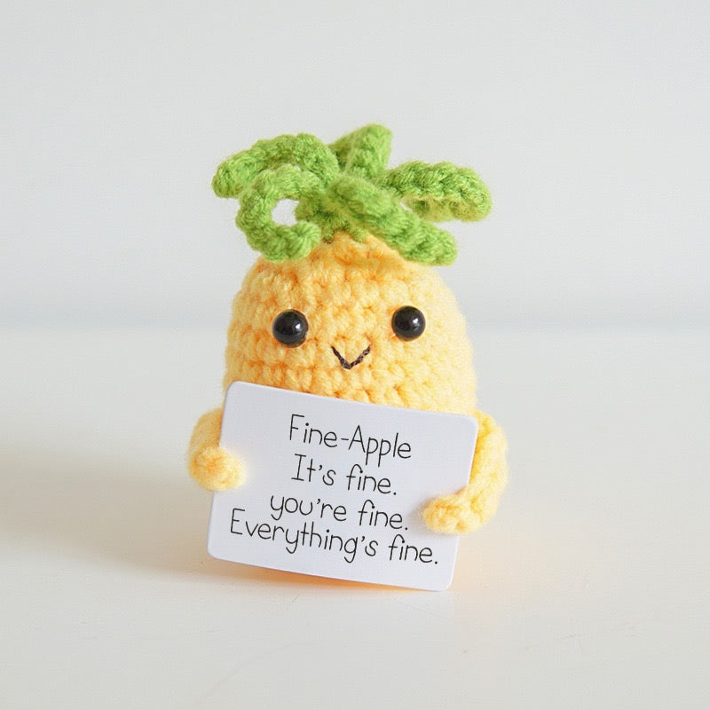 Crochet Amigurumi, Positive Potato/Cucumber/Mushroom/Apple/Lemon/Avocado