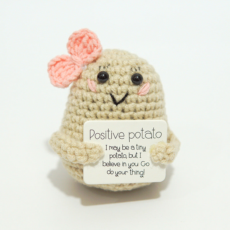 Crochet Amigurumi, Positive Potato/Cucumber/Mushroom/Apple/Lemon/Avocado
