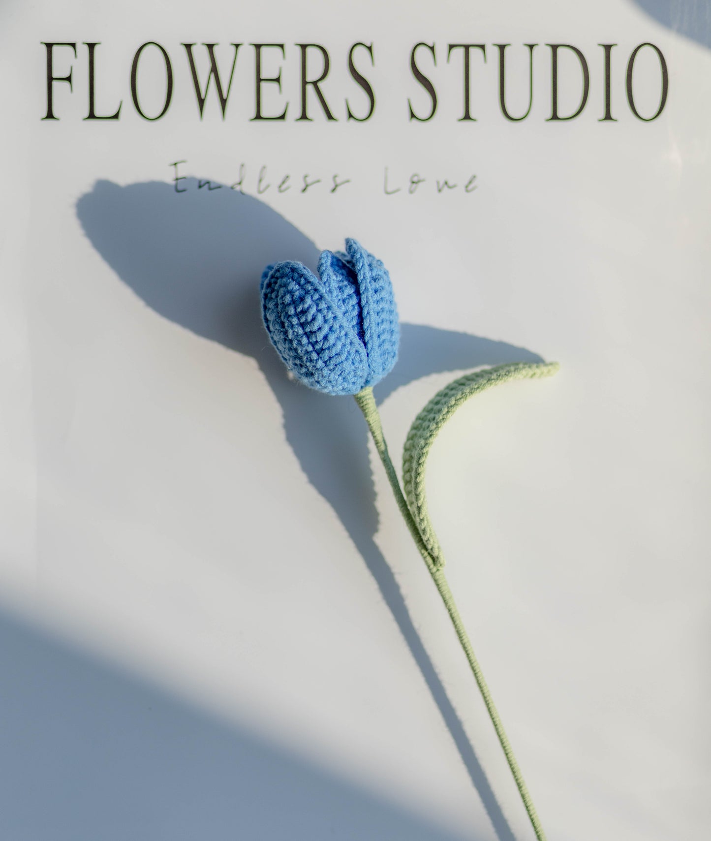 Crochet Tulip Stems, Soft Cotton Yarn, Multiple Colors Available