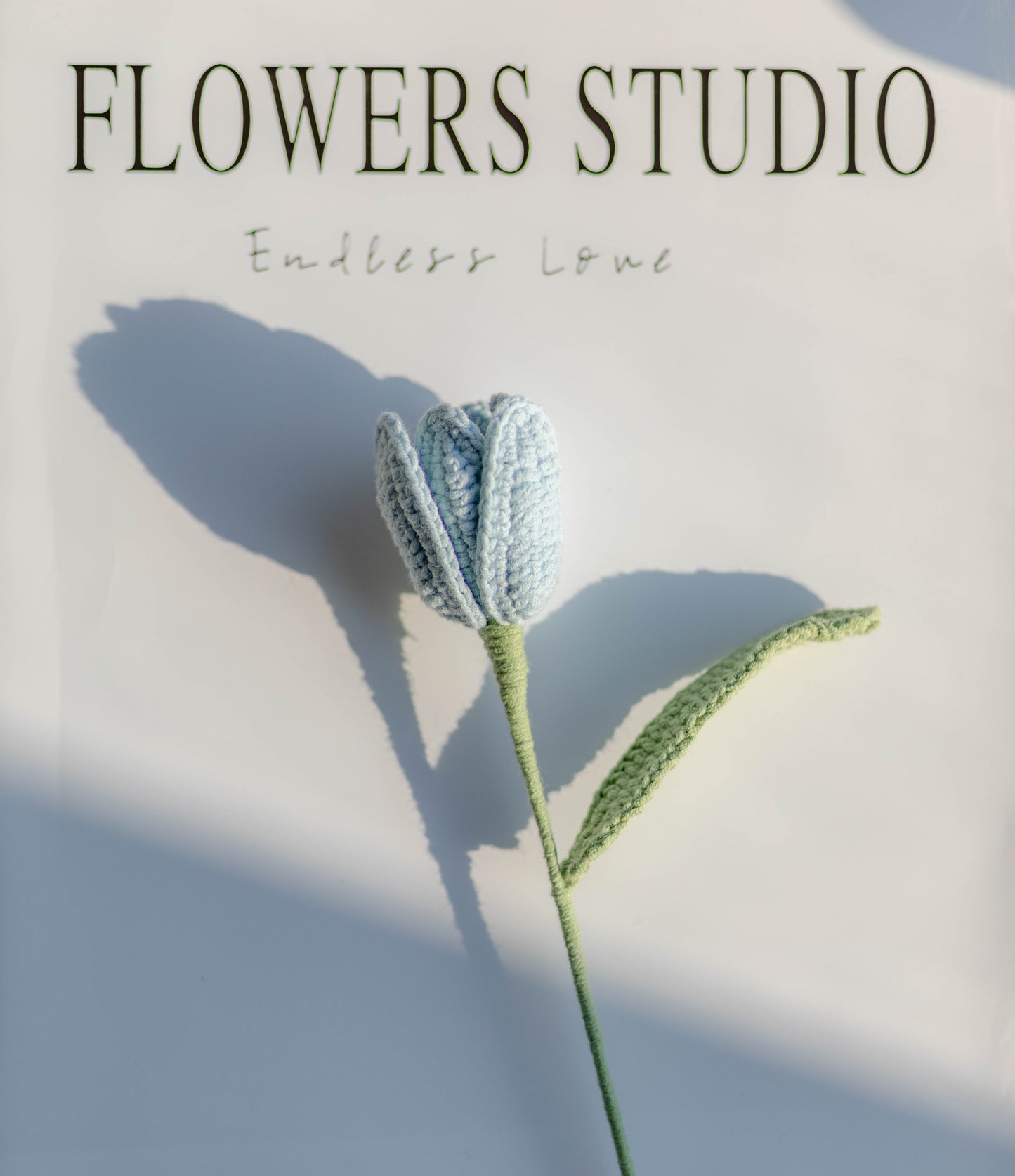 Crochet Tulip Stems, Soft Cotton Yarn, Multiple Colors Available