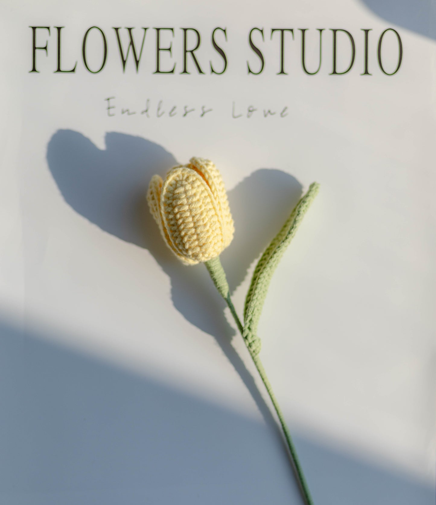 Crochet Tulip Stems, Soft Cotton Yarn, Multiple Colors Available