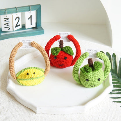 Crochet Amigurumi, Positive Potato/Cucumber/Mushroom/Apple/Lemon/Avocado